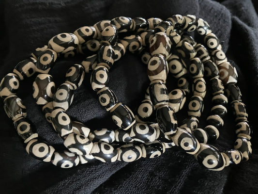 5 Ceramic African Beads Bracelet