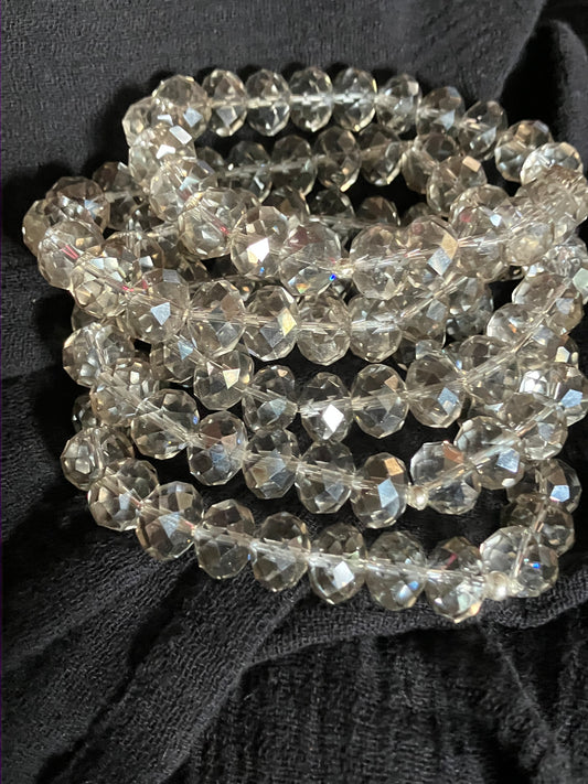 Clear Glass Beads Bracelet
