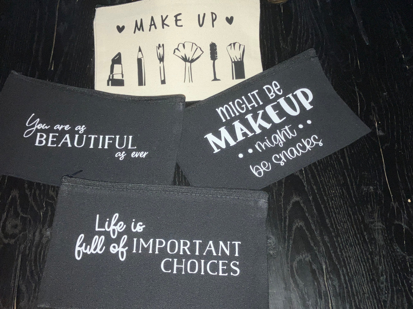 Make-Up Bag with Message