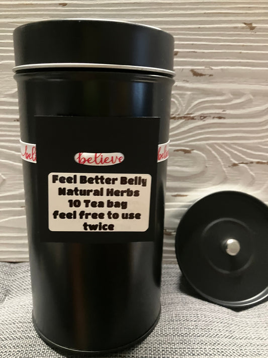 Feel Better Belly Tea Bags with Storage can