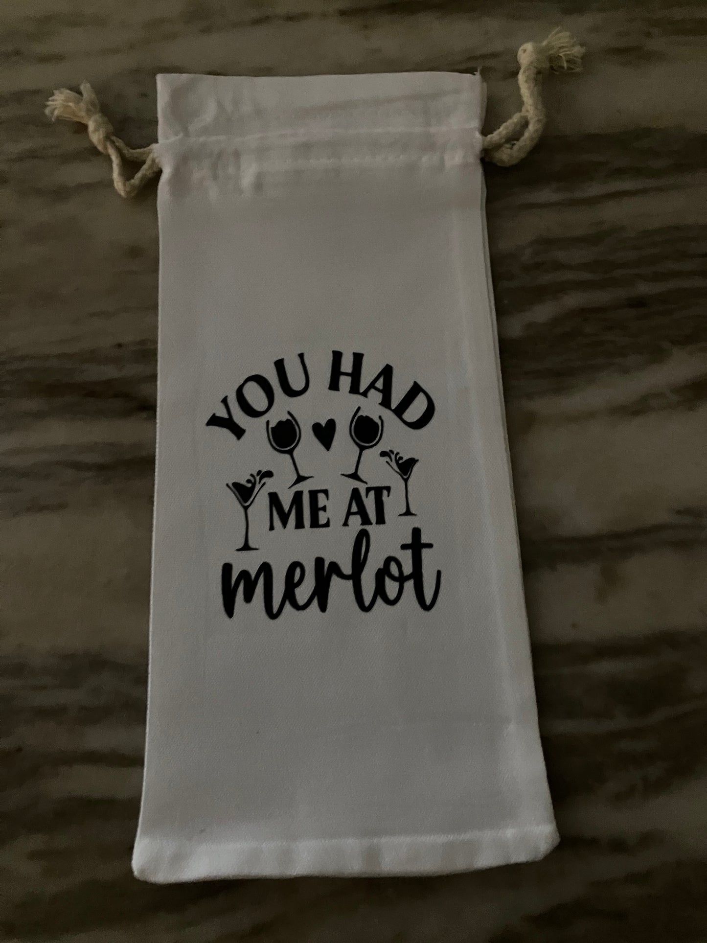 Gift Message Wine Bags