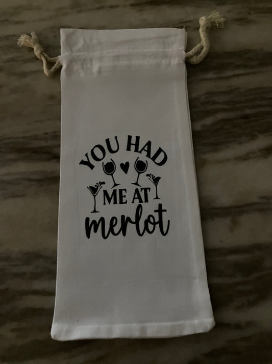 Gift Message Wine Bags