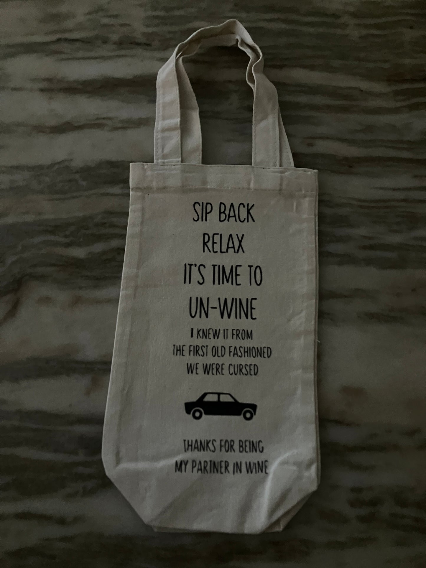 Gift Message Wine Bags